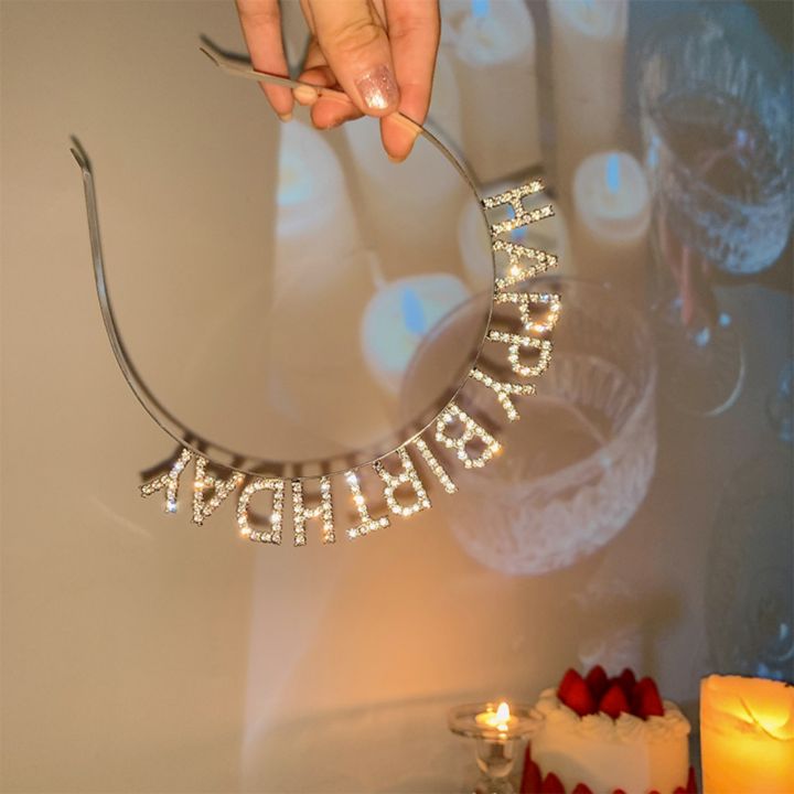 1PC%E3%80%80Crystal%20"Happy%20Birthday"%20Headband,%20Glittering%20Birthday%20Hair%20Accessory,%20Ideal%20for%20Adding%20Glam%20to%20Birthday%20Parties%20-%20Image%204