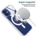 Ultra Clear Magnetic Circle Phone Case on For Magsafe IPhone 15 12 11 13 14 Pro Max Mini XS XR 8Plus SE 2020 IPone Macsafe Cover.