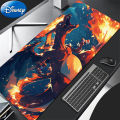 90x40cm Mouse Pad P-Pokemon Charizard Larger xxl Office Desk Mats Gaming Accessories Locking Edge MousePads Laptop Keyboard Mat. 
