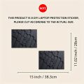2-Piece Metallic Pattern Laptop Art Decal Case, Laptop Skin Sticker for Universal Netbook Skin, Waterproof and Scratch Resistant.