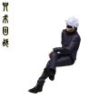 Jujutsu Kaisen Gojo Satoru Sitting "Instant Noodle Press" Figure - Anime Desktop/Cake Decoration, Toy Collection, Anime Doll. 