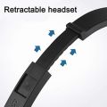 Lenovo headset headset P702 black notebook desktop computer universal voice band mic call online class conference recording game scene suitable. 