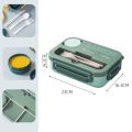 Compartment 1300ML Portable Lunch Box Kids Students Office Bento Box With Fork and Spoon Microwave Food Storage Container. 