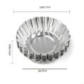 10PCS/set Reusable Cupcake Egg Tart Mold Cookie Pudding Mould Multifunctional Nonstick Cake Baking Cups Baking Mold Pastry Tools.