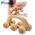 Handheld Massage Roller for Sore Muscle, Wood Therapy Massage Tools, Wooden Fascia Roller for Deep Tissue, Lymphatic Drainage. 