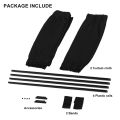 2pcs Universal Car Sun Shade Side Window Curtain Auto Foldable Uv Protection Black Pure Cloth Sun Visor Blinds Cover Car-Styling.