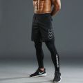 Men's 2 In1 Compression Sport Pants Quick Dry Training Athletic Pants Male Gym Fitness Jogging Running Workout Trousers.