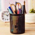 Pack of 2 Pen Stand and Stationery Holder Metal Mesh - Black. 