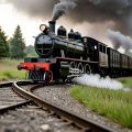 Children's train track set toys, retro classic engine cars and long track train toy sets with lights, ideal toys for children. 