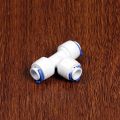 TEE 1/4" OD tubing (2pcs) for RO Plant Reverse Osmosis System quick fitting 3 Way TEE. 