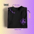 Cursed mark, sasuke uchiha, naruto, round neck, half sleeve,cotton, rubber print t shirt. 