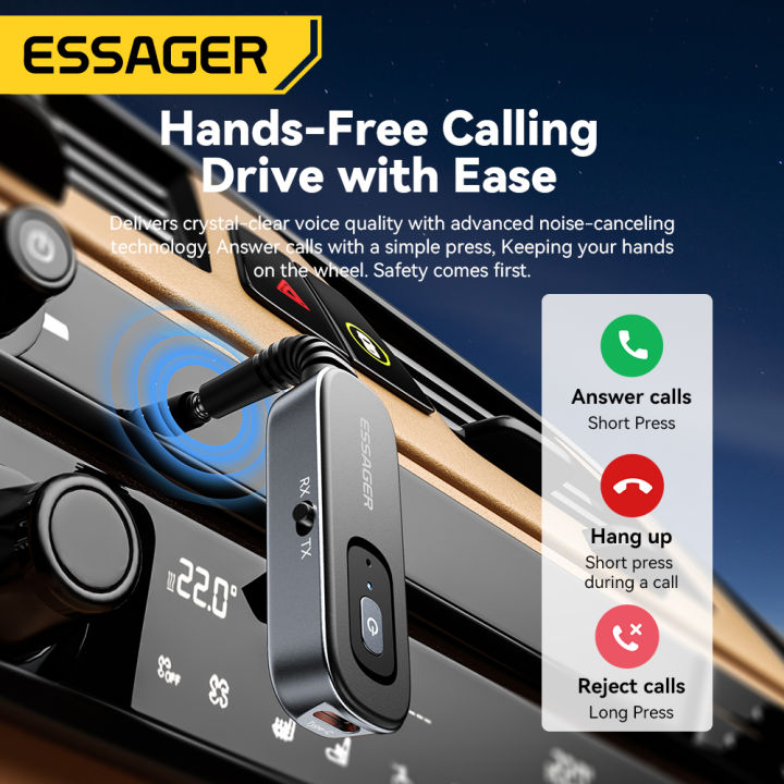 Essager%202%20in%201%20Wireless%20Bluetooth%205.1%20Receiver%20Transmitter%20%203.5mm%20Jack%20For%20Car%20Music%20%20Audio%20AUX%20Multiple%20Protocols%20Headphone%20-%20Image%203