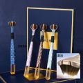 Three-Sided Soft Bristle Toothbrush 3D Manual Adult Toothbrush with Tongue Scraper. 