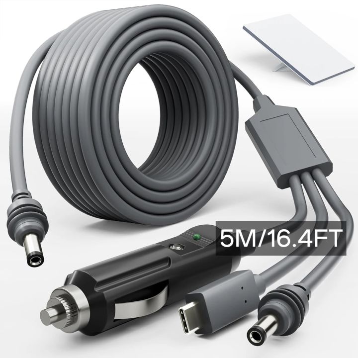 EDUP%20SK0101-5M%20Starlink%20Mini%20100W%203-in-1%20Power%20Cable%20Heavy%20Duty%20Stable%20Safe%20Efficient%205M%20Car%20Charger%20DC%20Cable%20Type-C%20to%20DC%20-%20Image%207