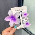 3 Pieces Set China Flower Claw Clip Flower Shape Hair Accessories.