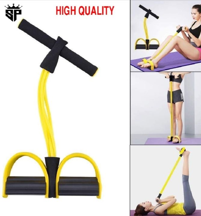 Double Spring Resistance Band - Tummy Trimmer, Abdominal Trainer for Weight Loss, Portable Home Gym Equipment, Exercise Resistance Band for Women, Body Shaper for Belly Fat & Flat Stomach Workout, Spring Resistance Fitness Gear for Home Gym