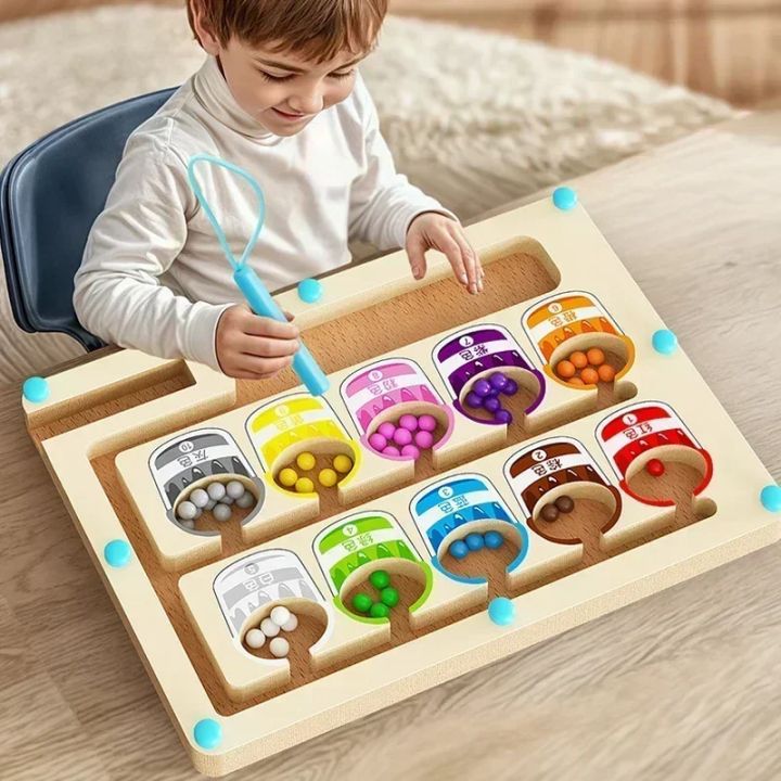 Early%20Education%20Puzzle%20Board%20Magnetic%20Maze%20Board%20Color%20Sorting%20Game%20Counting%20Toy%20Wooden%20Magnet%20Puzzles%20Educational%20Toys%20-%20Image%204
