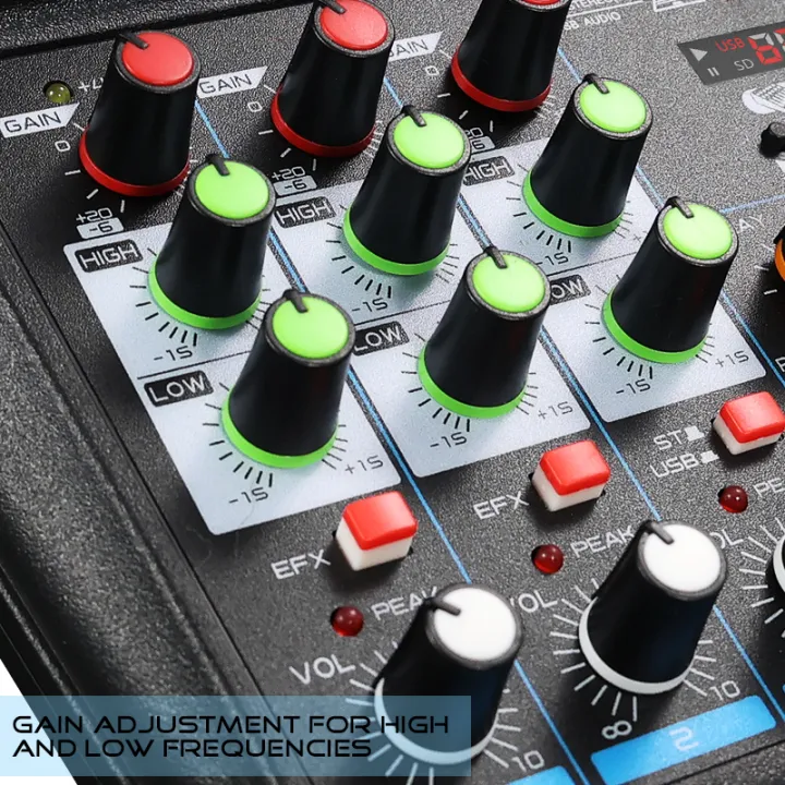 4%20Channel%20Mixer%20DJ%20Mixing%20Console%20with%20Bluetooth%2048V%20Phantom%20Power%20Monitor%20Karaoke%20System%20USB%20Mixer%20Audio%20-%20Image%204