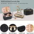 Large Capacity PU Waterproof Toiletry Storage Bag Women's Fashion Travel Portable Cosmetics Bag for Women Men. 
