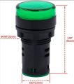 panel indication  lamp 110v colour green. 