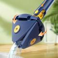 360° Rotatable Adjustable Cleaning Mop, Adjustable Reusable Spin Mop Stick Telescopic Triangular mop, Dust Wet Mop for Floor/Ceiling/Wall/Car Window, Wet. 