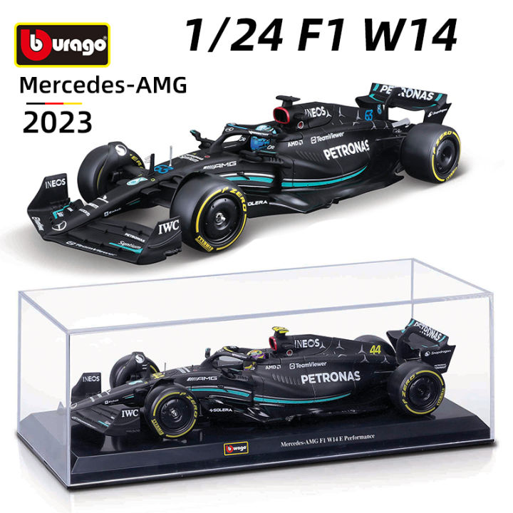 MINIATURE MERCEDES GP F1 W14 E TEAM MERCEDES-AMG PETRONAS N°63 GEORGES