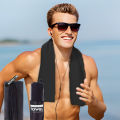 Black Portable Outdoor Sports Super Absorbent Soft Quick Drying Towel, Travel Towel for Travel, Yoga, Beach, Bath,Hiking,Fitness. 