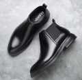 BLACK LEATHER PREMIUM QUALITY CHELSEA BOOT FOR MEN. 