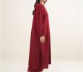 embroided long shirt in red color for summer 1pc shirt and 2pc full dress for girls women ladies bet for summer. 