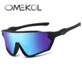 OMEKOL BRAND New Cycling Glasses Men Women UV400 Sun Glasses Fishing Goggles Outdoor Baseball Sunglasses Softball Sport Eyewear.