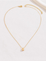 1pc Minimalist Style Niche Design Water Drop Beaded Stainless Steel 18K Gold Plated Necklace For Women Stacking Necklace Summer.