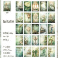 Beautiful day material paper Alice's fantasy series fantasy background notebook material 50 sheets into 6 types. 
