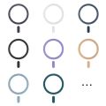 Universal Magnetic Metal Plate Ring for Magsafe Wireless Charger Iron Sheet Sticker Magnet Car Phone Holder Mini Sticker. 
