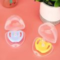 Transparent Pacifier Case Pacifier Holder Box BPA-Free Nipple Shield Case for Travel and Home. 