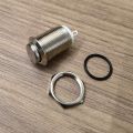 6PCS 12mm Latching Push Button Switch Waterproof Button Switch On Off 3A 250V AC Stainless Steel Switches. 