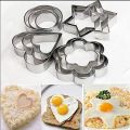 Stainless Steel Cookie Cutter 12pcs pack , round, star, flower, & Heart Shaped. 