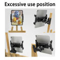 Universal metal phone/tablet stand clip, suitable for desktop/table/art easel, convenient for live streaming, video calls. 
