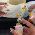 Seagull Mine Keychain Clicker Button with Sound LED Light Portable Fidget Toy for Stress Anxiety Relief Daily Use. 