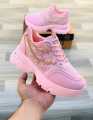 Girls Pink High Soul Shoes Chunky Design Tranding. 