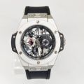 HB(hoblut) matelic skeleton wrist watch for MENS. 