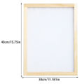 Paper Making Frame Screen DIY Wood Paper Making Papermaking Mould Crafts Handcraft Paper Recycling Tool Wooden Multi-size.