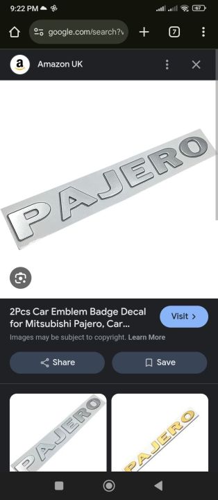 PAJERO%20monogram%20Logo%20Emblem%20(1%20Pis)%203D%20Sticker%20Nickel%20Plastic%20Car%20accessories%20Decoration%20Item%20-%20Image%206
