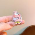 Spongebob Acrylic Hairpins Cartoon Patrick Star Anime Girls Barrettes Kawaii Hair Accessories Kids Birthday . 