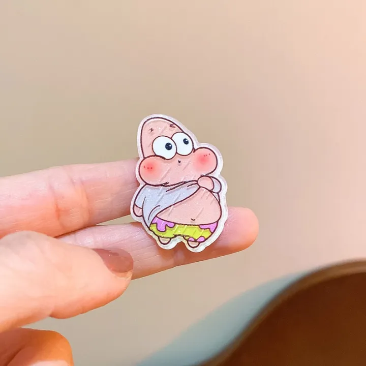 Spongebob%20Acrylic%20Hairpins%20Cartoon%20Patrick%20Star%20Anime%20Girls%20Barrettes%20Kawaii%20Hair%20Accessories%20Kids%20Birthday%20%20-%20Image%204