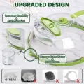 Microwave Cover for Food Clear Microwave Splatter Cover with Water Steamer and Handle 10 Inch Plate Covers Kitchen Gadgets. 