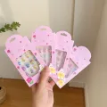 24PCS Children False Nails Kids Girls Press on Short Artificial Fake Nails Cute Pre Glue Full Cover Acrylic Nail Tip Kit. 