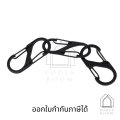 S shape carabiner snap fastener key chain carabiner S shape carabiner Hook 2 sides universal carabiner hook. 