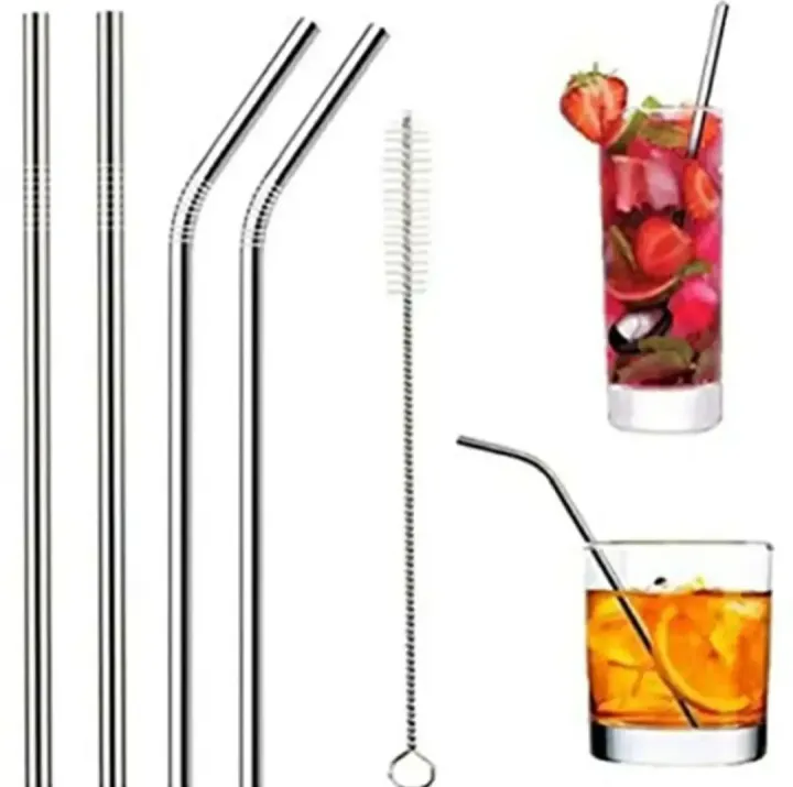 Sipper%20Bundle%20Pack%20of%205%20Stainless%20Steel%20Reusable%20Drinking%20Straws%20With%20Cleaning%20Brush%20Metal%20Straws%20-%20Image%202