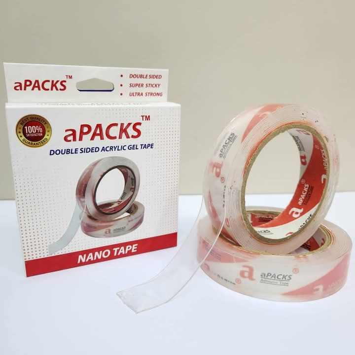 High quality aPACKS Double-Sided Nano Tape 3 meter length