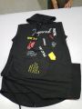 Two piece Inspired tracksuit in premium quality hoodie style sleeve less sando and shoets. 